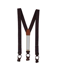 Trafalgar Men's Sobee Silk Button End Suspenders