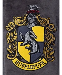 Harry Potter Girls' Hogwarts Houses Crest Long-Sleeve Fleece Pajama Kids Nightgown - All