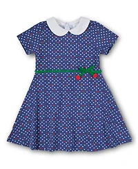 Florence Eiseman Big Girls Polka Dot Cherry Printed Knit Dress