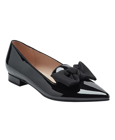Bandolino Women's Auggie Bow Pointed Toe Tailored Loafers