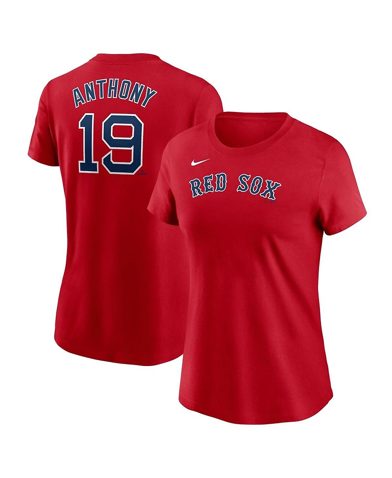 Nike Women's Roman Anthony Red Boston Sox Fuse Name Number T-Shirt