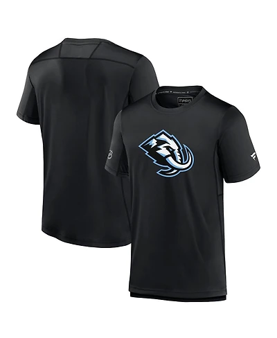 Fanatics Men's Black Utah Mammoth Authentic Pro Rink T-Shirt