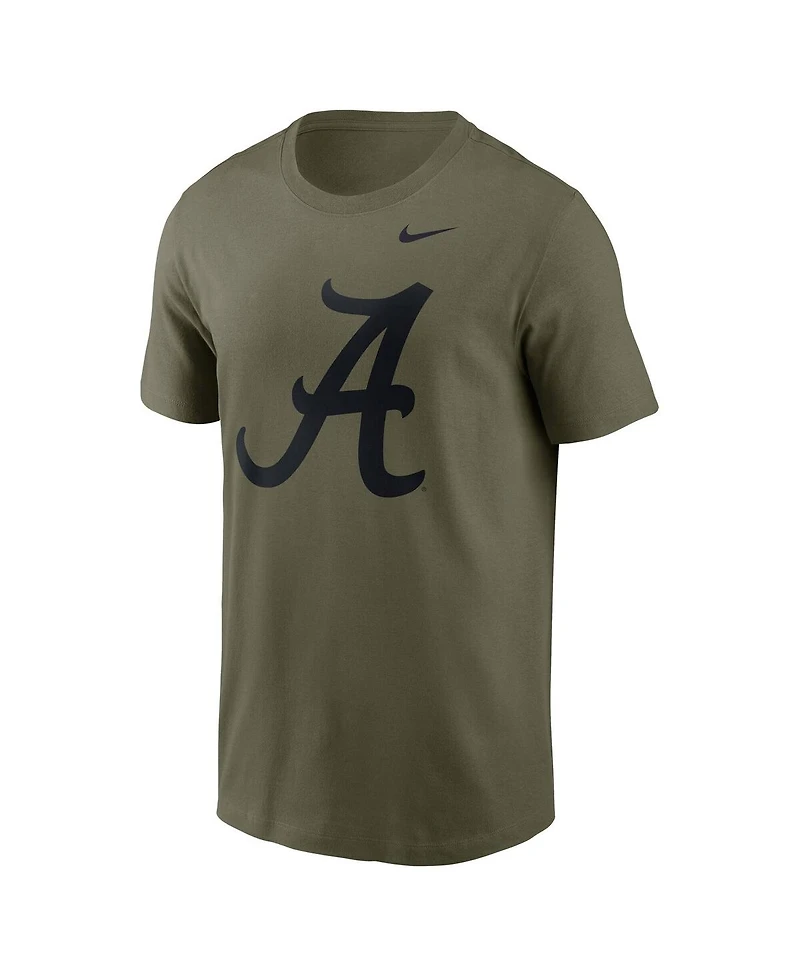 Nike Men's Olive Alabama Crimson Tide Primetime Logo Performance T-Shirt