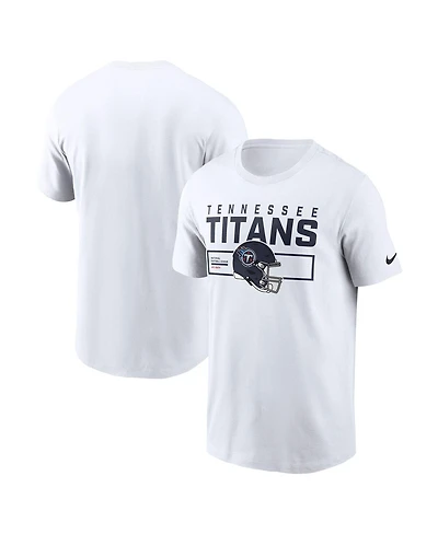 Nike Men's White Tennessee Titans Primetime Helmet Essential T-Shirt