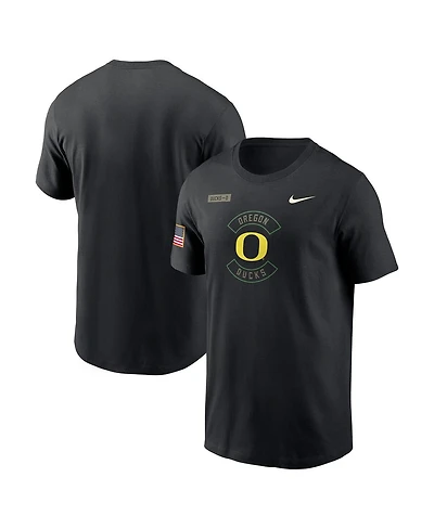 Nike Men's Black Oregon Ducks 2025 Military Appreciation Performance T-Shirt