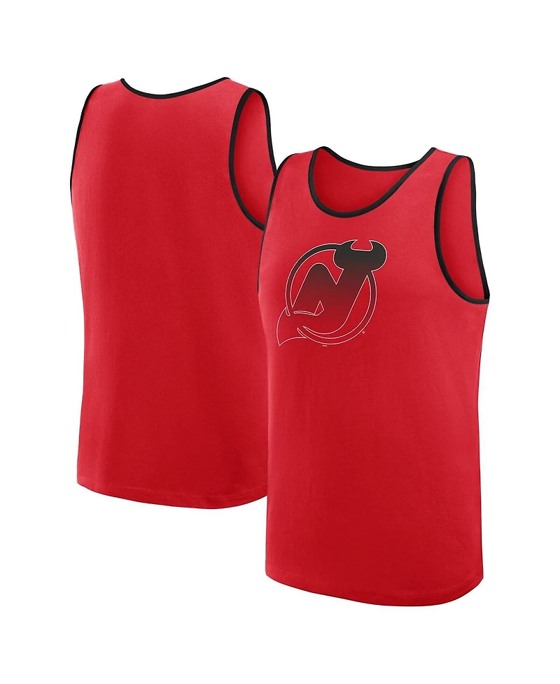 Logo Athletic Men's Red New Jersey Devils Unmatched Success Tank Top