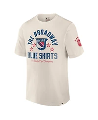 Fanatics Men's White New York Rangers Decades Collection Timeless T-Shirt