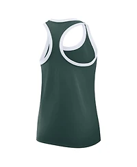 Nike Women's Green Michigan State Spartans Primetime Racerback Tri-Blend Tank Top