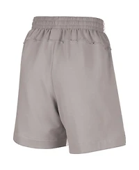 Nike Women's Gray Wnba Gear Fly Basketball Tri-Blend Fleece Shorts
