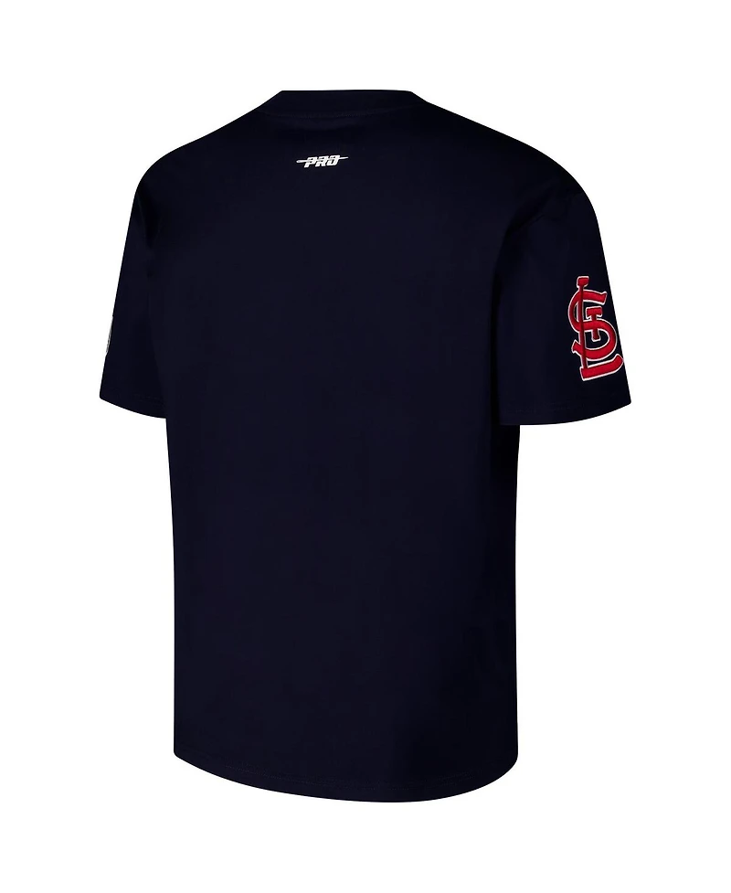 Pro Standard Men's Navy St. Louis Cardinals Turn It Up Dropped Shoulder T-Shirt