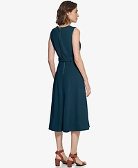 Calvin Klein Women's Sleeveless Midi A-Line Dress
