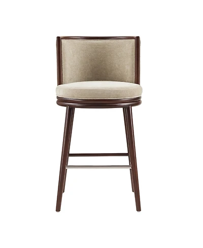 Manhattan Comfort Evalyn 40" Upholstered Barstool