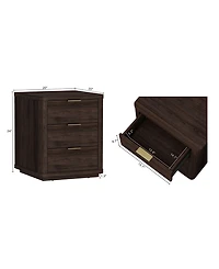 Manhattan Comfort Evelyn 20" 3-Drawer Nightstand