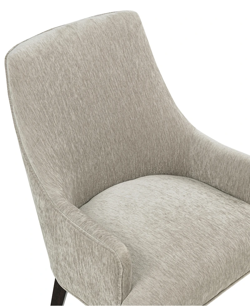 Manhattan Comfort Beever Chenille Upholstered Dining Armchair