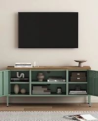 Manhattan Comfort Landen 47.3" 6-Shelf Tv Stand Fits TVs up to 40"