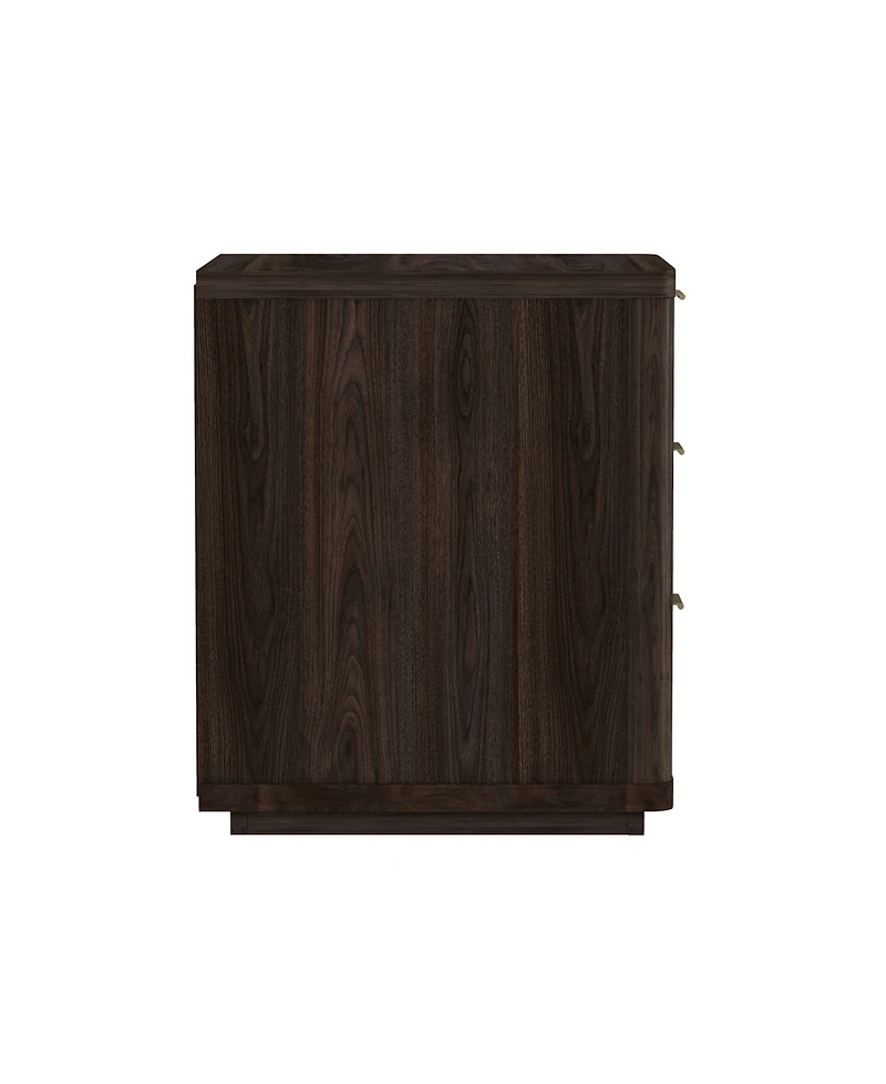 Manhattan Comfort Evelyn 20" 3-Drawer Nightstand