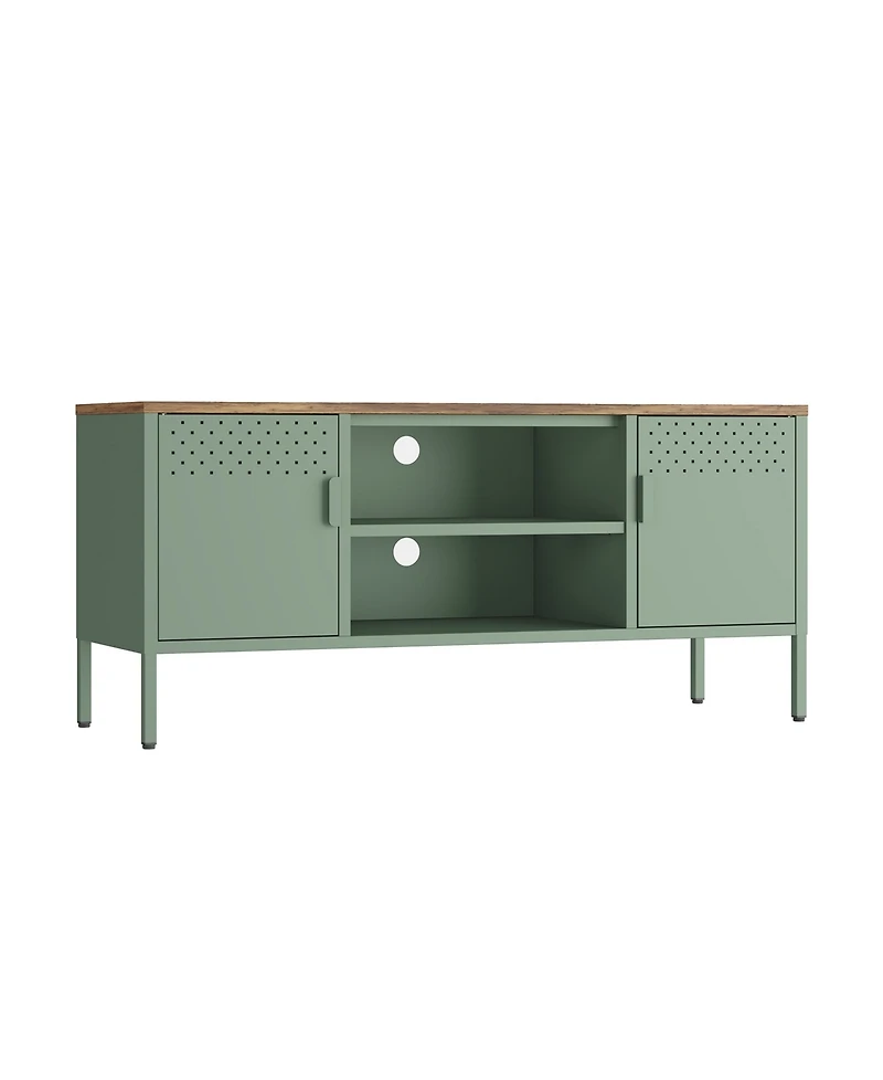 Manhattan Comfort Landen 47.3" 6-Shelf Tv Stand Fits TVs up to 40"