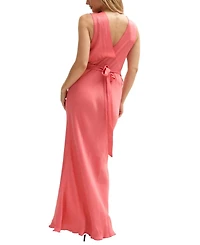Lily and Lionel London Women's Pandora Bias Cut Sleeveless Embroidered Maxi Dress