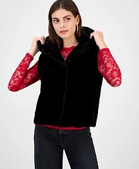 Guess Women's Sophy Faux-Fur Hooded Vest