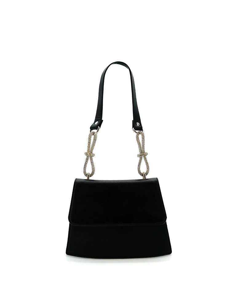 Like Dreams Bria Rhinestone Handle Shoulder Bag