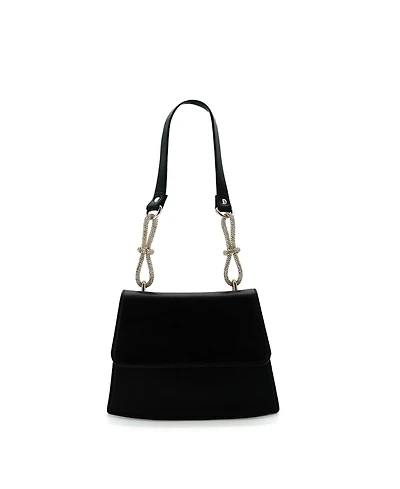 Like Dreams Bria Rhinestone Handle Shoulder Bag