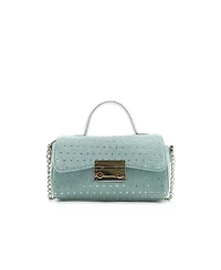 Like Dreams Beagle Studded Denim Crossbody Bag