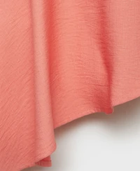 Mango Women's Asymmetrical Strapless Top