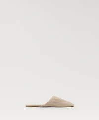 Mango Women's Braided Cotton Slippers