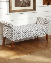 Convenience Concepts 51.5" Print Fabric Garbo Storage Bench