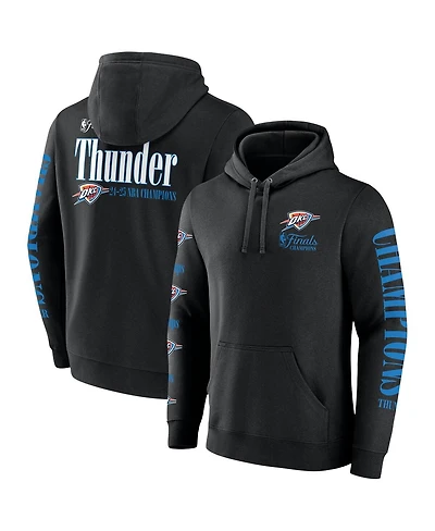Fanatics Men's Black Oklahoma City Thunder 2025 Nba Finals Champions Open Shot Pullover Hoodie