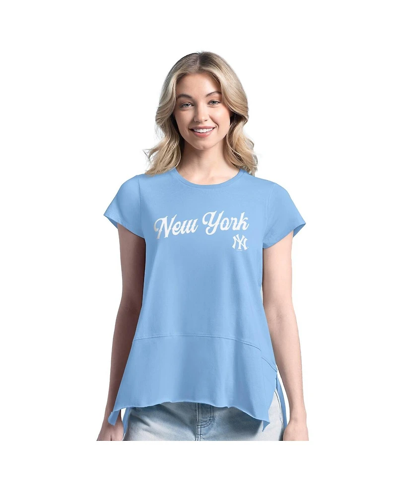 Margaritaville Women's Light Blue New York Yankees Gametime is Paradise T-Shirt