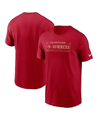Nike Men's Scarlet San Francisco 49ers Primetime Local Essential T-Shirt
