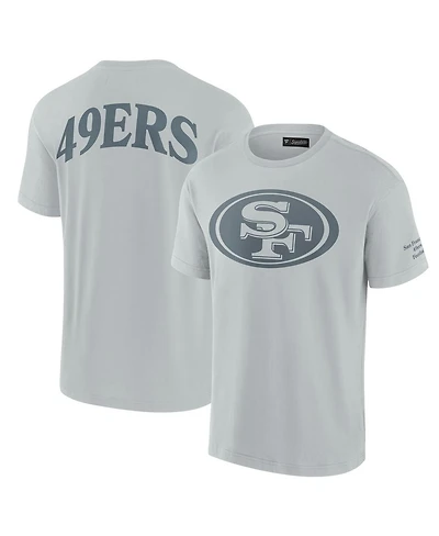 Fanatics Men's and Women's Gray San Francisco 49ers Elements Iconic T-Shirt
