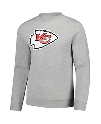 Fanatics Men's Gray Kansas City Chiefs Fleece Pullover Sweatshirt