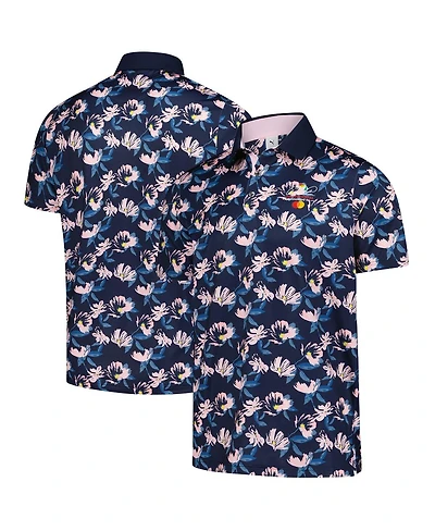 Puma Men's Navy Arnold Palmer Invitational Springs Floral Polo Shirt