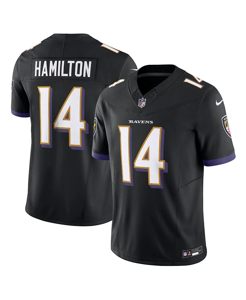 Nike Men's Kyle Hamilton Black Baltimore Ravens Alternate Vapor F.u.s.e. Limited Jersey