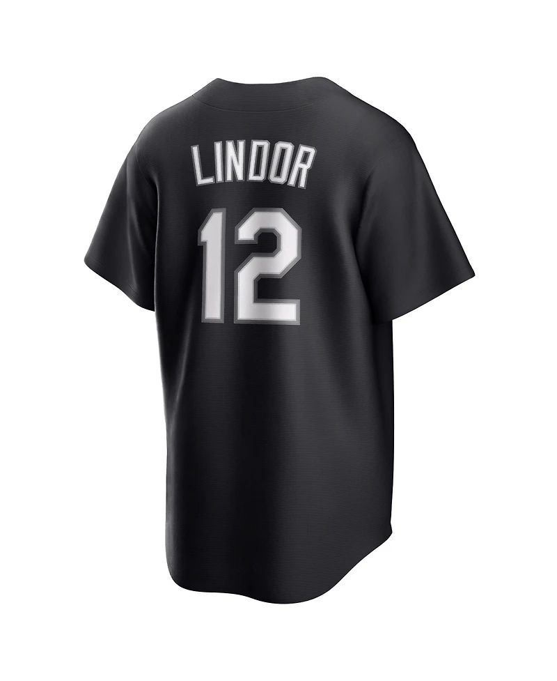 Nike Men's Francisco Lindor Black New York Mets Lights Out Replica Player Jersey