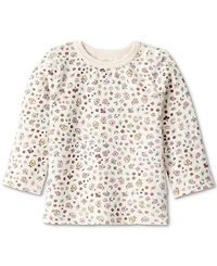 Carter's Baby Girls Floral-Print Top, Denim Jumper & Footed Tights, 3 Piece Set