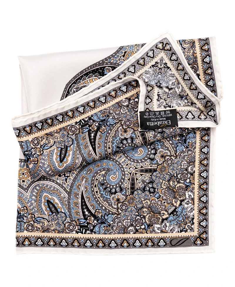Elizabetta Men's Perugia - Silk Pocket Square for Men
