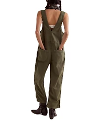 Free People Women's Jude Cotton Denim Sleeveless Jumpsuit