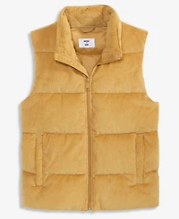 Mode of One Men's Relaxed-Fit Corduroy Puffer Vest, Macy's Exclusive