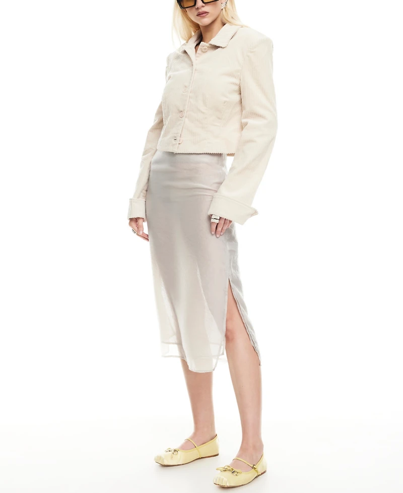 Lioness Women's Balmy Button-Front Long-Sleeve Jacket