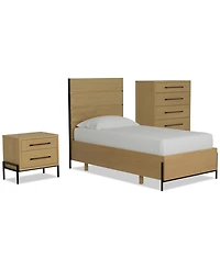 Linstead 3-Pc. Twin Panel Set (Bed, Chest & Nightstand), Created for Macy's