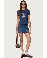 Edikted Women's Lobster Club T Shirt