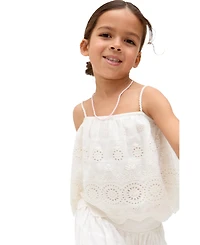 Raffya Kids Rufa Spaghetti Strap Windowpane Check Cami