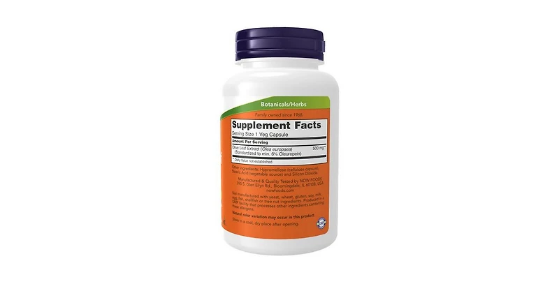 Now Foods Olive Leaf Extract ,500 mg ,120 Vcaps