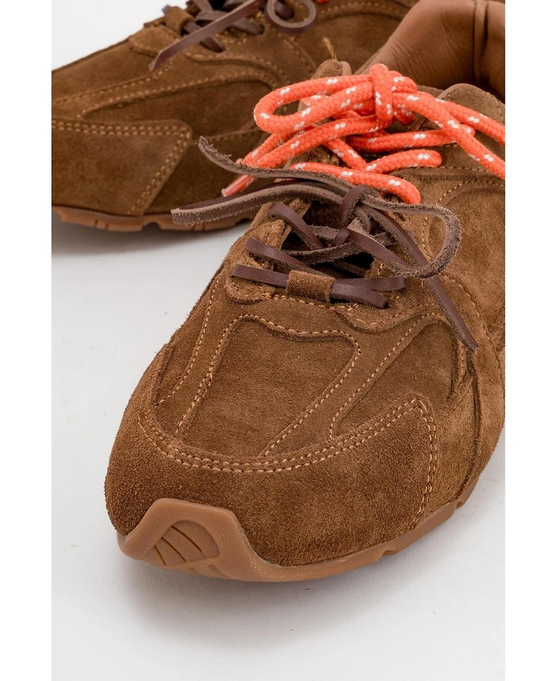Selena Suede Leather Sneakers (Women)