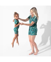 Bellabu Bear Kids Unisex Mandrakes Potions & Herbs 2-Piece Short Sleeve Shorts Pajama Set