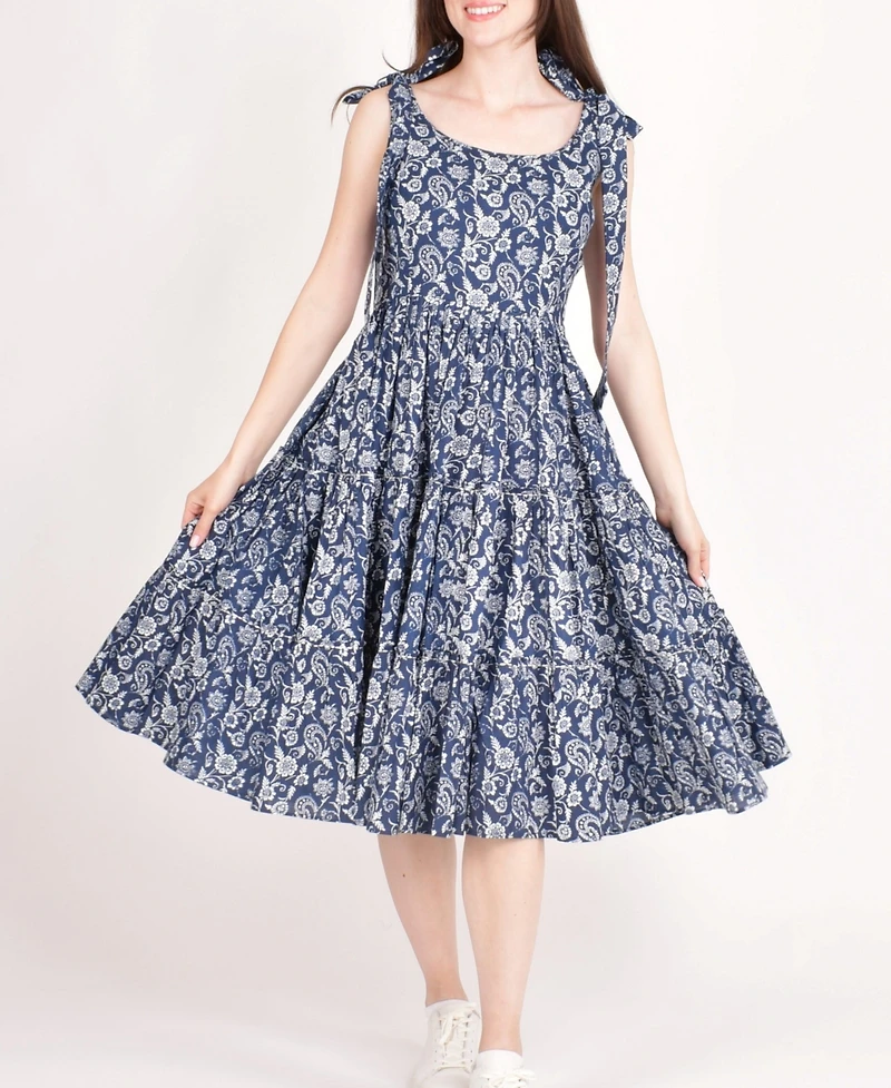 Raas Women's Tiered Midi Dress