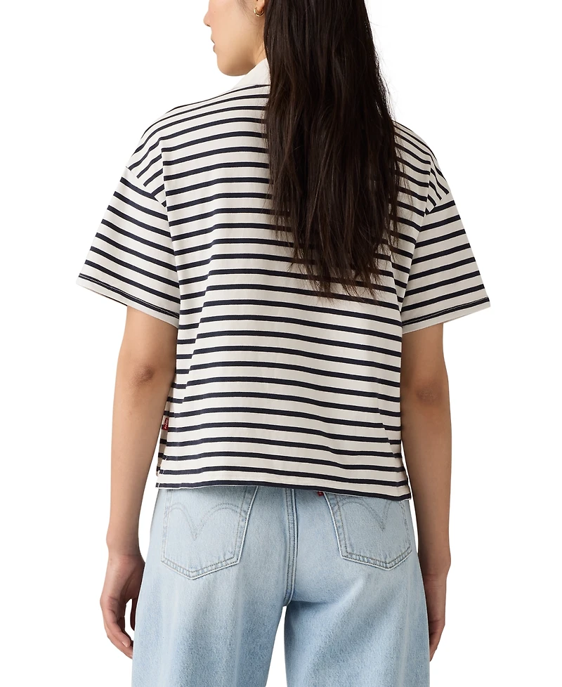 Levi's Women's Cotton Aries Rugby Polo Top